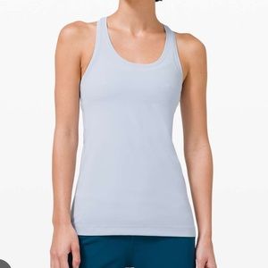 Lululemon Cool Racerback II *Nulu
Color: Blue Linen size: 8